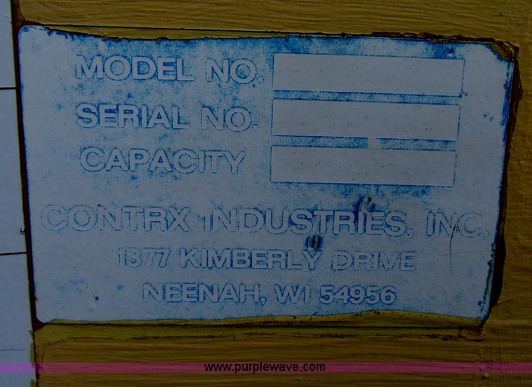 image for item F7388 Contrx three ton fork attachment for boom truck