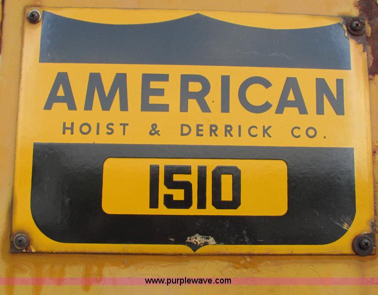 image for item G9302 1968 American Crane 1510 crane