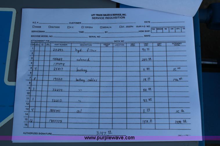 image for item H2699 1993 Genie Z45/22 boom lift