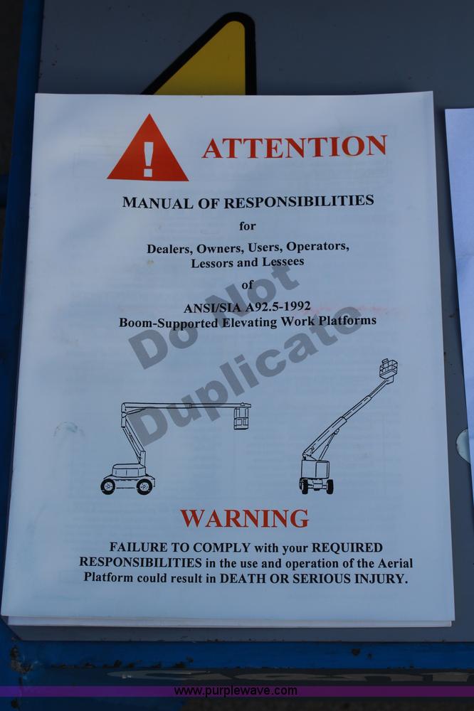 image for item H2699 1993 Genie Z45/22 boom lift