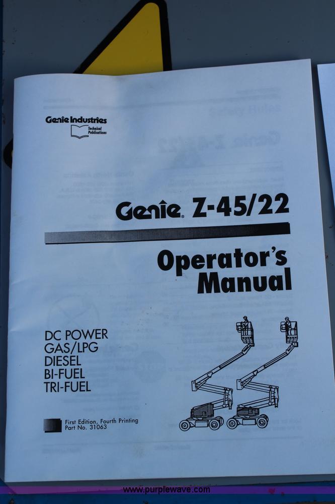 image for item H2699 1993 Genie Z45/22 boom lift