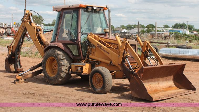 image for item H5655 1992 Case 580 Super K Construction King backhoe