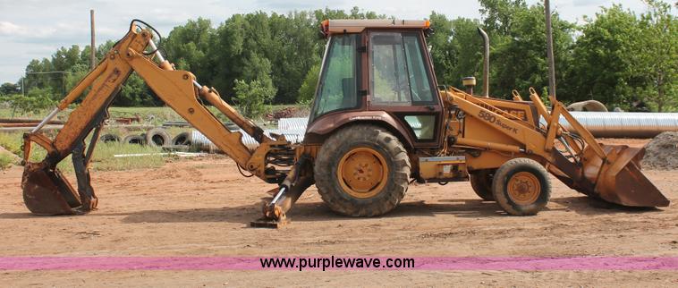image for item H5655 1992 Case 580 Super K Construction King backhoe