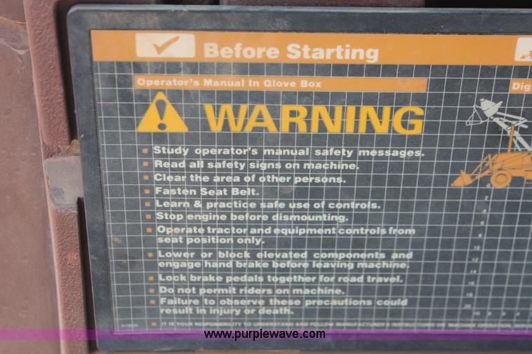 image for item H5655 1992 Case 580 Super K Construction King backhoe