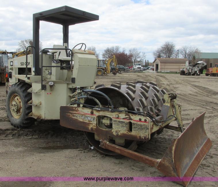 image for item I2565 1995 Ingersoll Rand SD-70F vibratory padfoot compactor