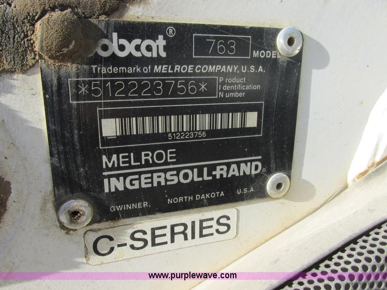 image for item I2632 1997 Bobcat 763 skid steer