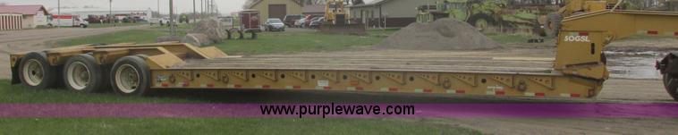 image for item I2692 2000 Eager Beaver 50GSL triple axle detachable lowboy trailer