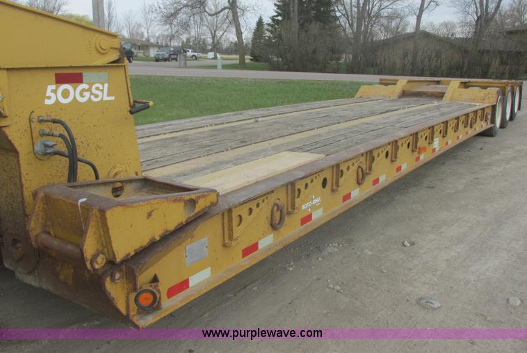 image for item I2692 2000 Eager Beaver 50GSL triple axle detachable lowboy trailer