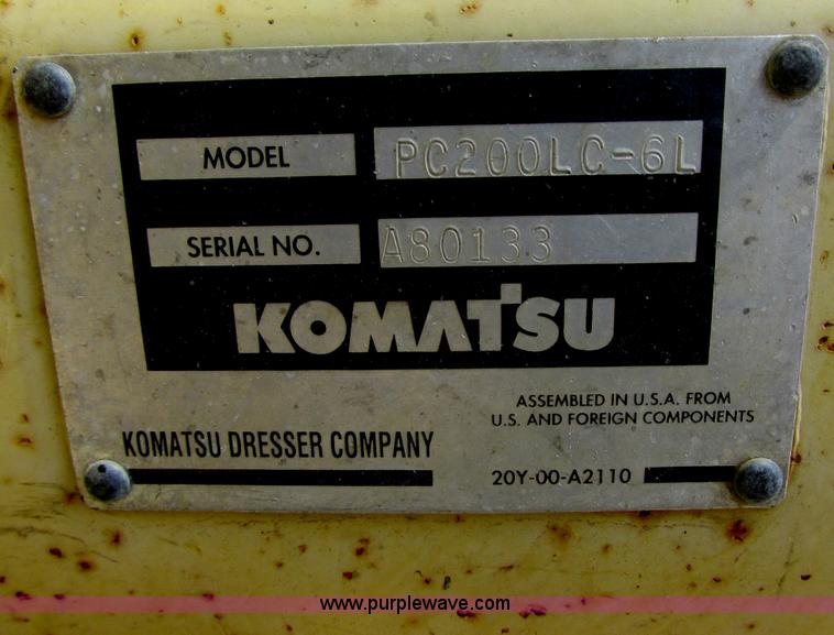 image for item I2706 1994 Komatsu PC200LC-6L excavator