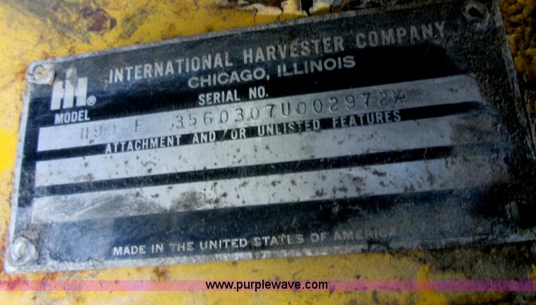 image for item I2708 1979 Hough-International H90 wheel loader