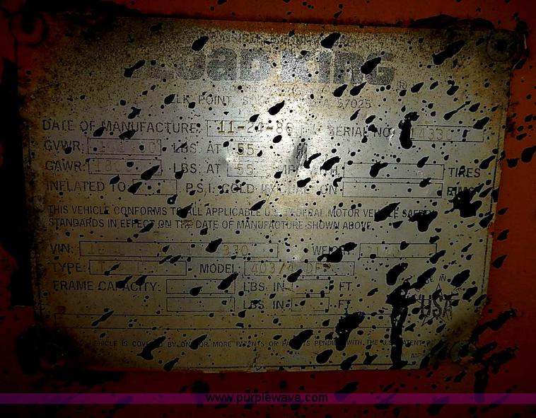 image for item I3620 1986 Load King 403/4DFP lowboy trailer