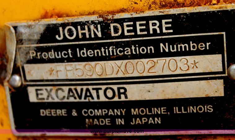 image for item I7466 1995 John Deere 590D excavator