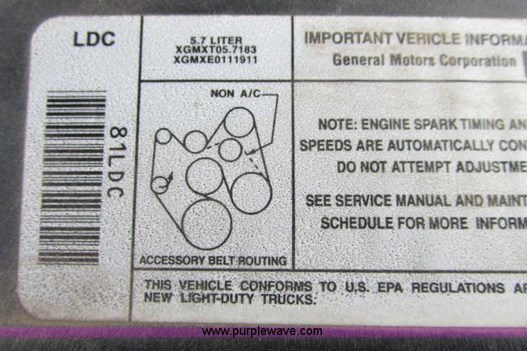 image for item I9626 1999 Chevrolet Tahoe SUV