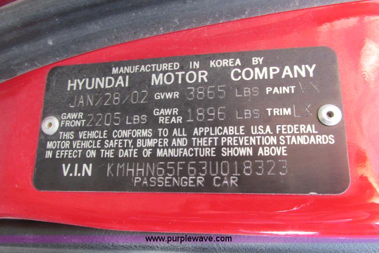 image for item I9628 2003 Hyundai Tiburon GT