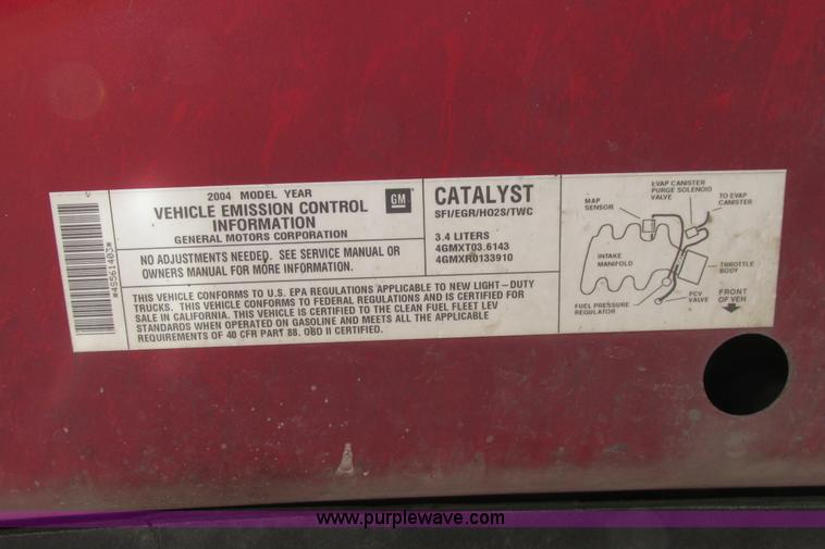 image for item I9638 2004 Pontiac Aztek SUV