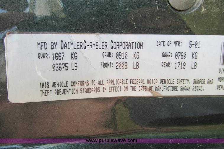 image for item I9645 2001 Dodge Neon