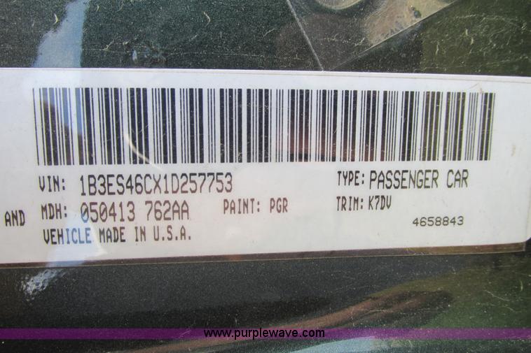 image for item I9645 2001 Dodge Neon