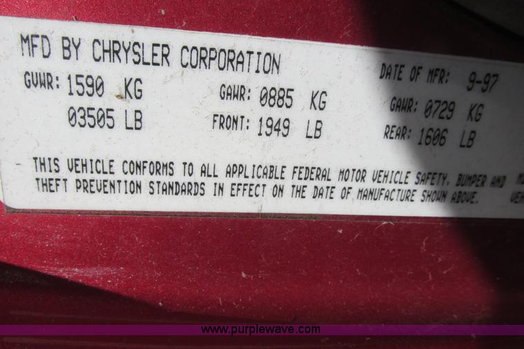 image for item I9680 1998 Dodge Neon Highline