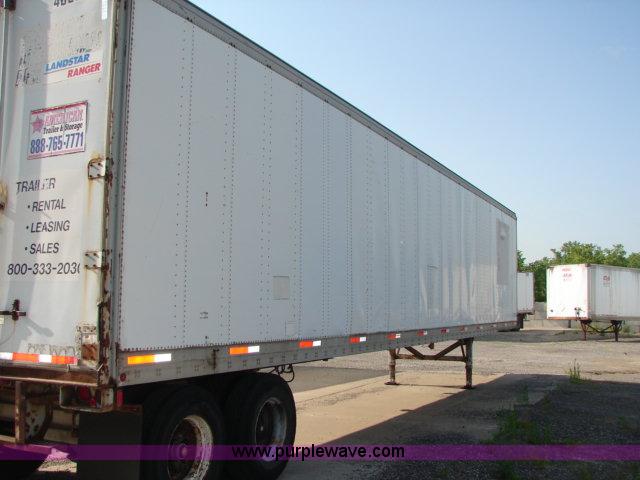 image for item D1005 1989 Fruehauf 48' storage semi trailer