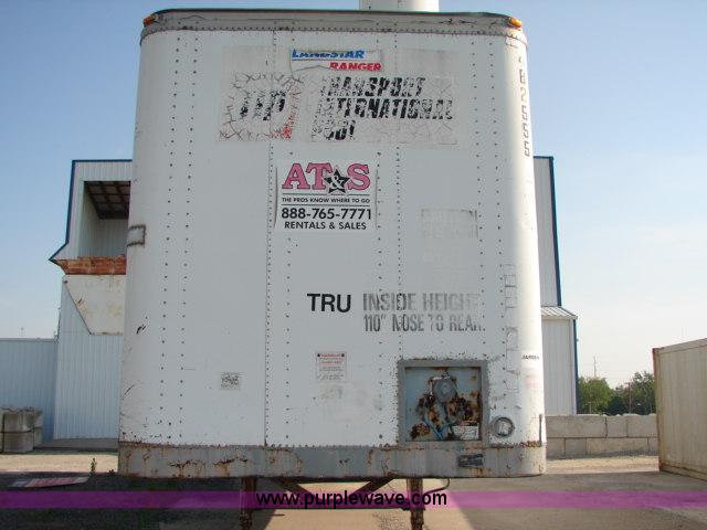image for item D1005 1989 Fruehauf 48' storage semi trailer