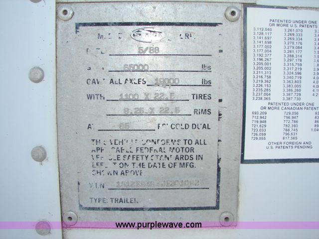 image for item D1006 1988 Strick 48' storage semi trailer