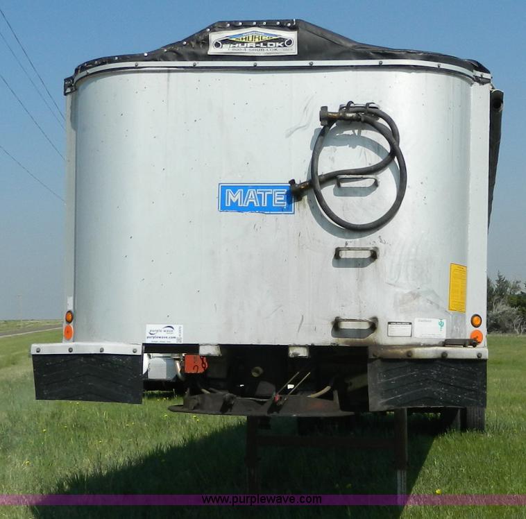 image for item H2470 1996 Mate end dump aluminum trailer