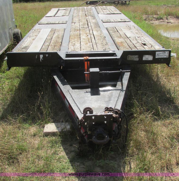 image for item I9636 1997 Trail King TKT32 tilt deck flatbed trailer