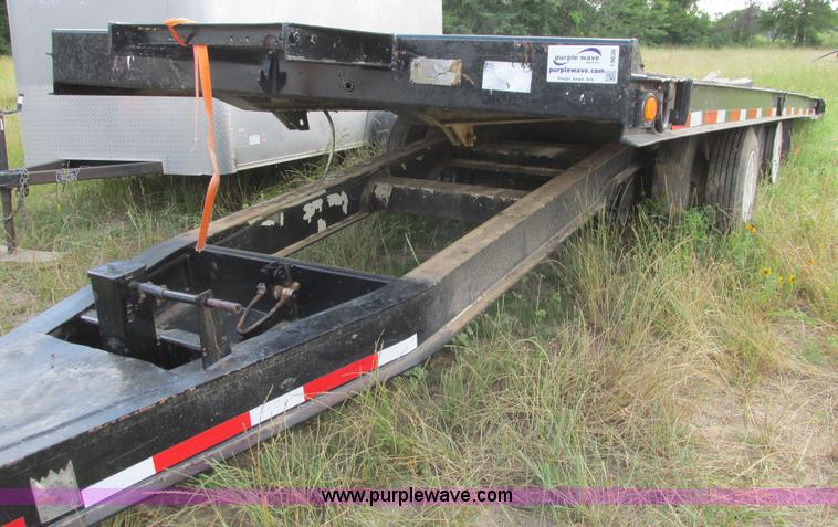 image for item I9636 1997 Trail King TKT32 tilt deck flatbed trailer