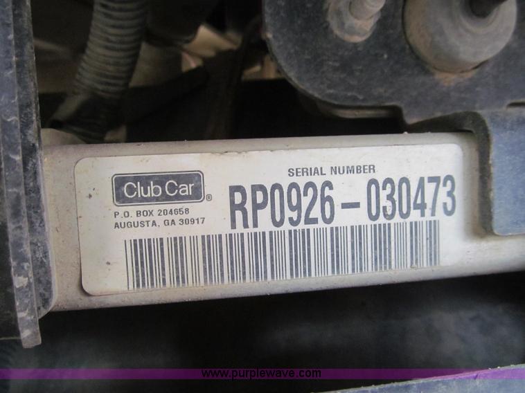 image for item AQ9814 2009 Club Car XRT1550 SE utility vehicle