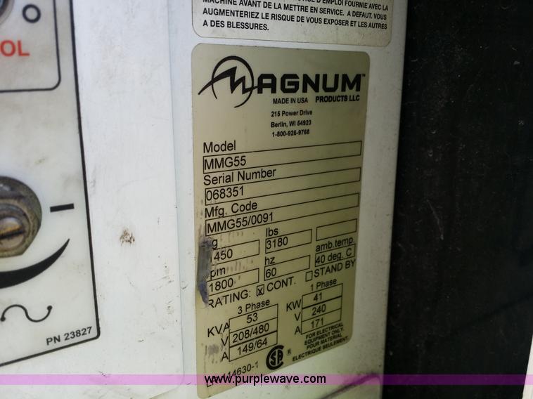 image for item E6002 2006 Magnum Pro MMG55 generator