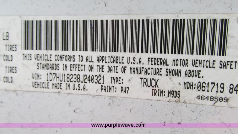 image for item G9116 2008 Dodge Ram 1500 Quad CAb pickup truck