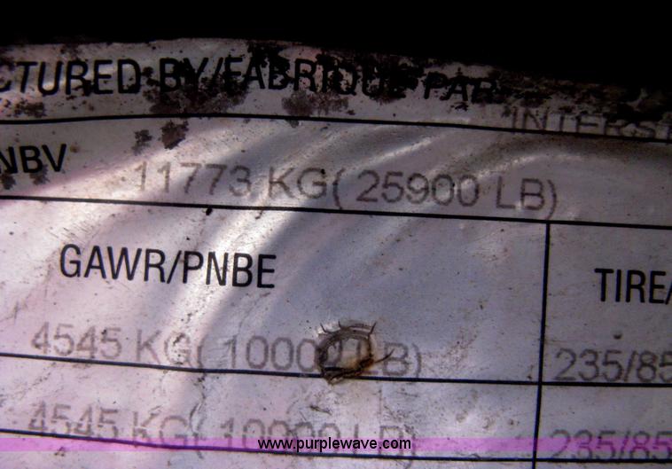 image for item AS9143 2000 Interstate 20DTA flatbed trailer