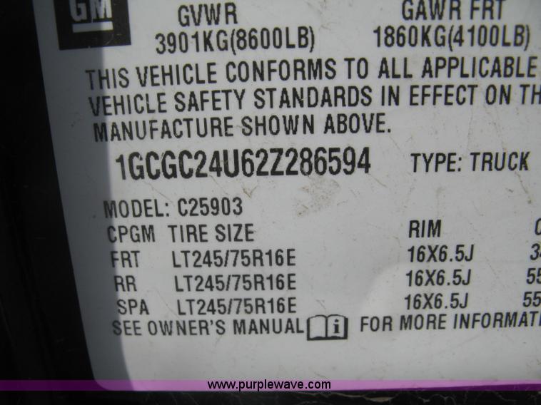 image for item AS9156 Chevrolet Silverado 2500 pickup truck