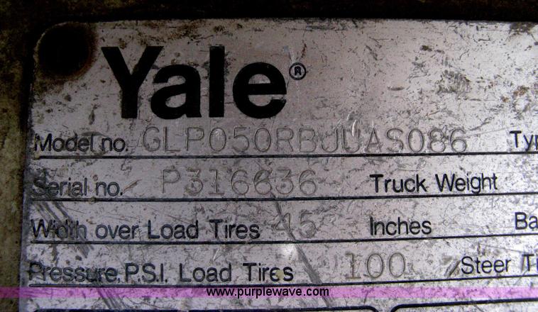 image for item AS9169 1980 Yale industrial forklift