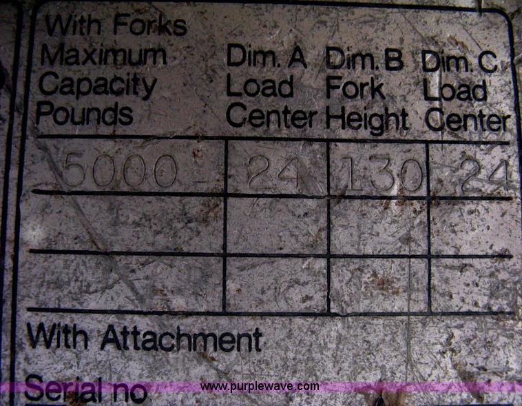 image for item AS9169 1980 Yale industrial forklift