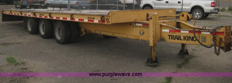 image for item AS9187 1999 Trail King TK50RB-3000 roll back flatbed trailer