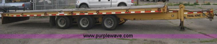 image for item AS9187 1999 Trail King TK50RB-3000 roll back flatbed trailer