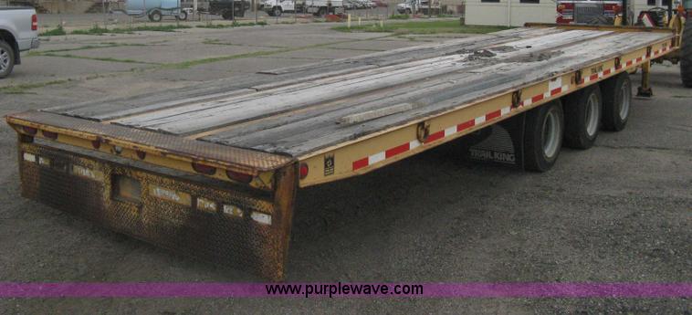 image for item AS9187 1999 Trail King TK50RB-3000 roll back flatbed trailer