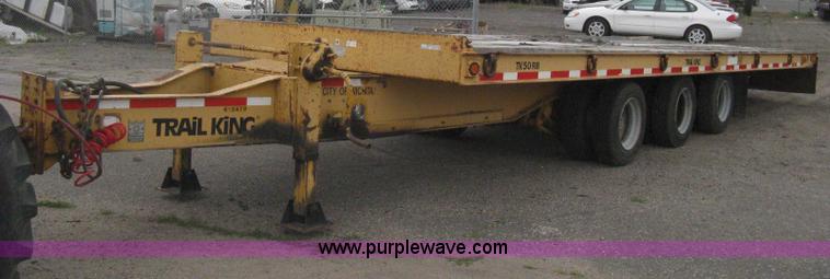 image for item AS9187 1999 Trail King TK50RB-3000 roll back flatbed trailer