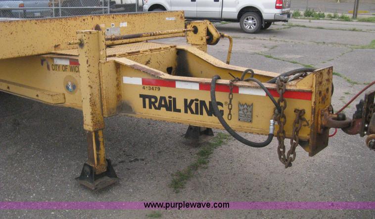 image for item AS9187 1999 Trail King TK50RB-3000 roll back flatbed trailer