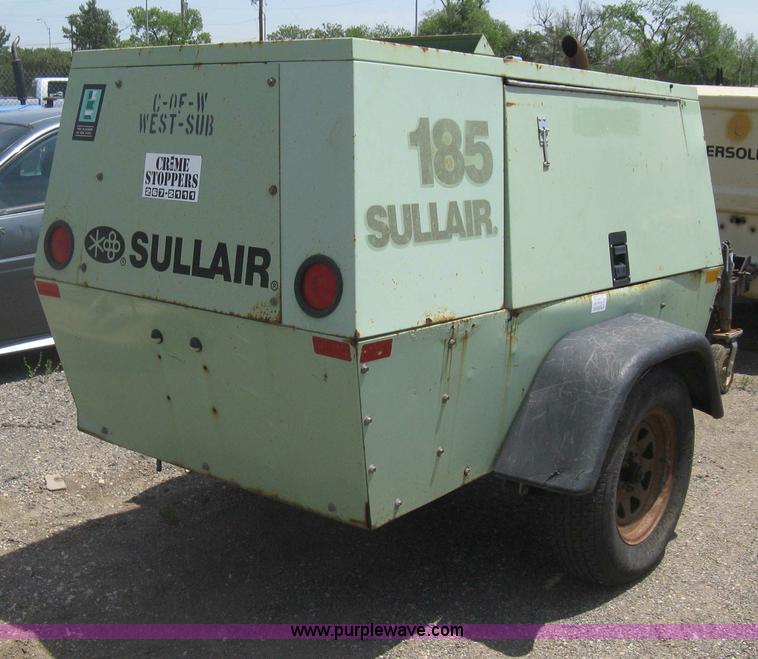 image for item AS9197 1999 Sullair 185DPQJD mobile compressor