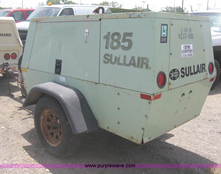 image for item AS9197 1999 Sullair 185DPQJD mobile compressor