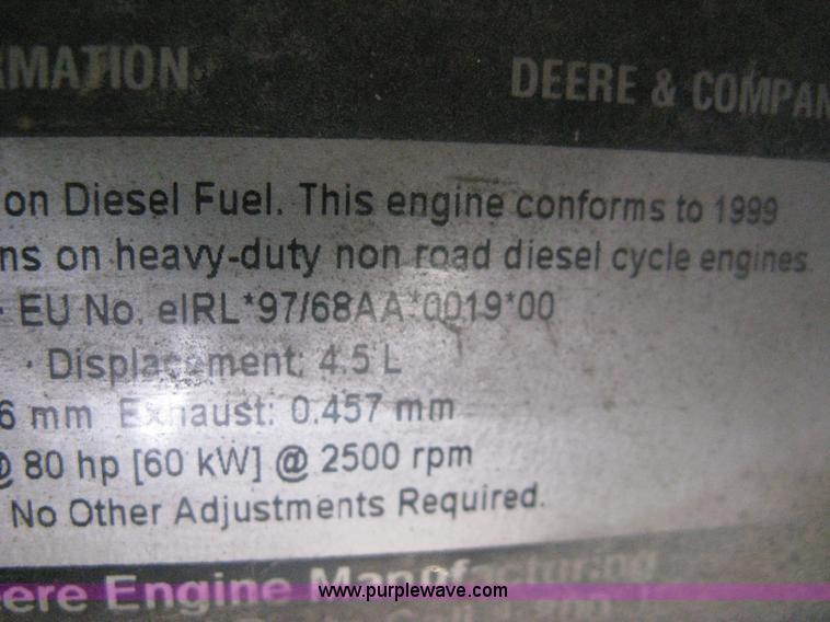 image for item AS9197 1999 Sullair 185DPQJD mobile compressor