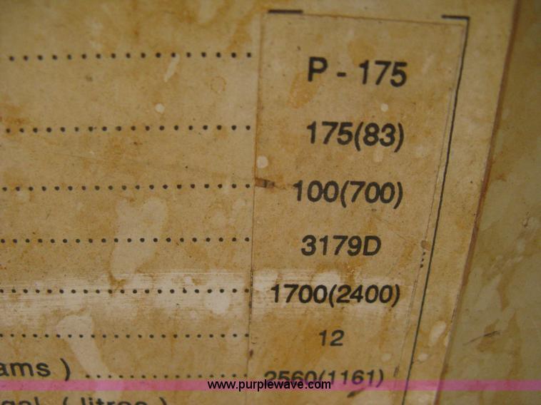 image for item AS9198 1995 Ingersoll Rand P175WJD mobile compressor