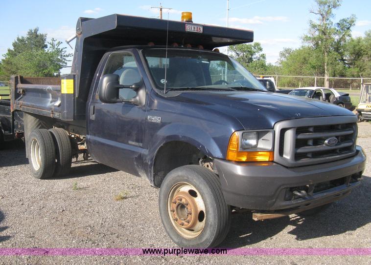 image for item AS9210 2001 Ford F450 XL Super Duty dump bed truck