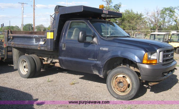 image for item AS9210 2001 Ford F450 XL Super Duty dump bed truck