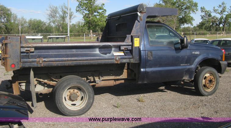 image for item AS9210 2001 Ford F450 XL Super Duty dump bed truck