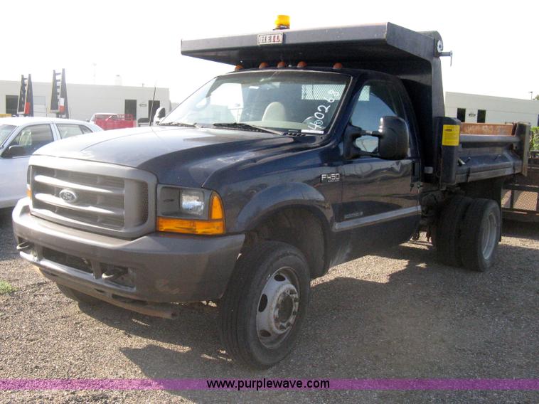 image for item AS9210 2001 Ford F450 XL Super Duty dump bed truck