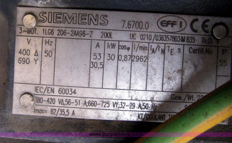 image for item AS9218 2002 Kaeser BSD40 industrial air compressor