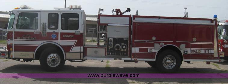 image for item H5458 1998 Spartan Gladiator fire truck